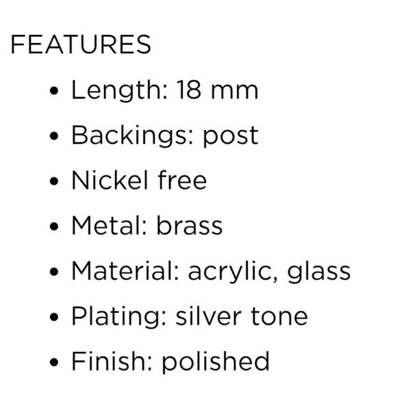 LC Lauren Conrad Crystal Teardrop Earrings - Picture 5 of 7